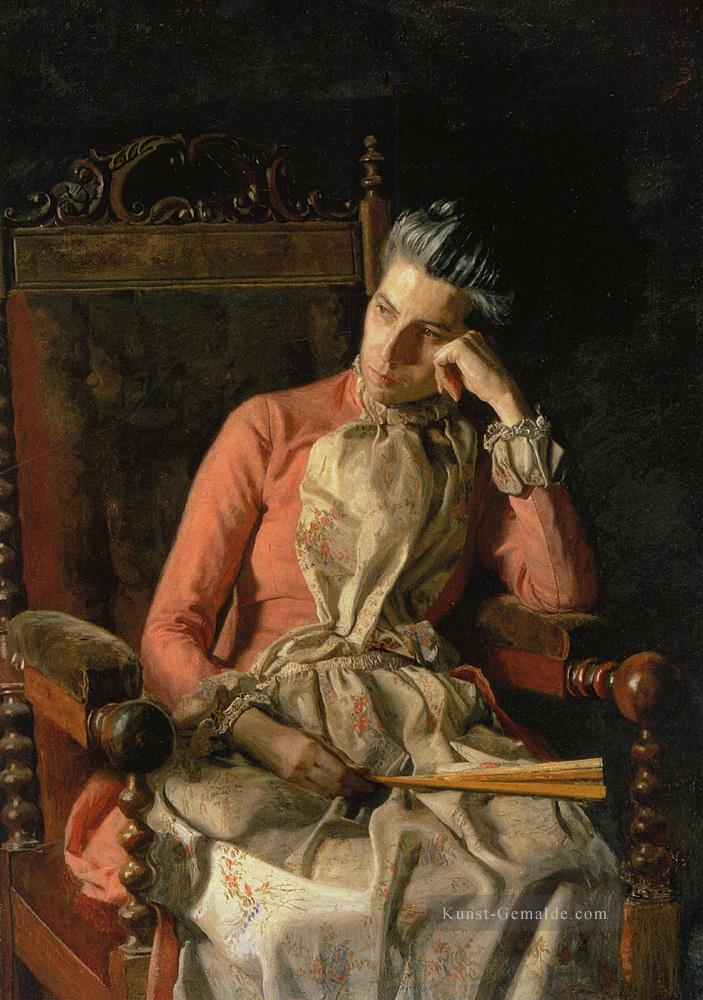 Porträt von Amelia Van Buren Realismus Porträts Thomas Eakins Ölgemälde